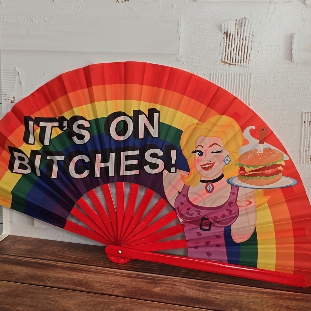 IT'S ON B!TCHES MULTI COLOR FAN!!!